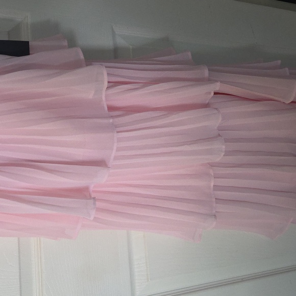 Lulu's Strapless Pink Tiered Dress - Picture 3 of 5